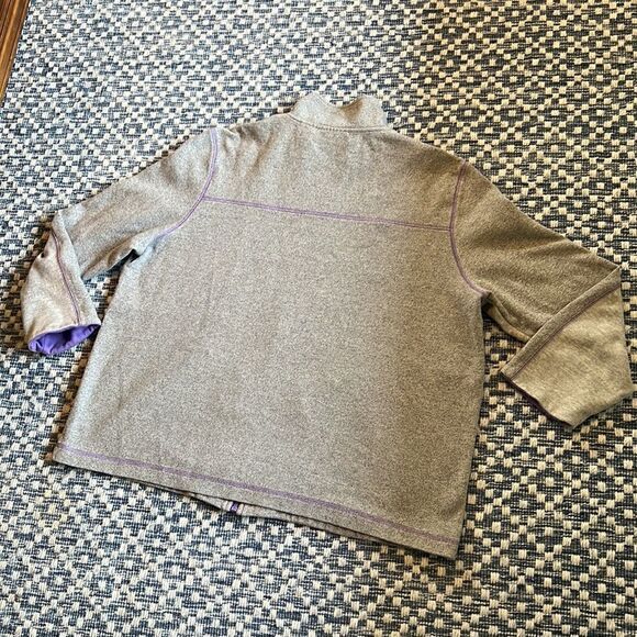 Draper’s & Damon’s Petites Women’s PXL Grey & Lavender Purple Full Zip Jacket - Picture 9 of 11